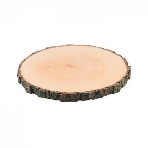 deska s kůrou přírodní jasan kulatá 20-22 cm v. 2.5 cm Contacto