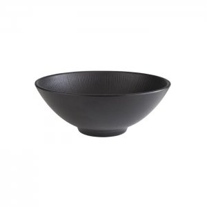 APS miska NERO, melamin, černá, pr. 24 cm, v. 9 cm