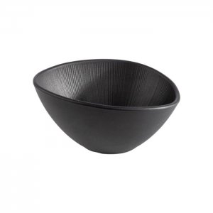 APS miska NERO, melamin, černá, 19 x 16,5 cm, v. 9 cm