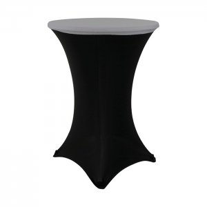 Potah na desku bistro stolu, 80 cm, šedý, strečový