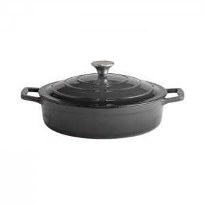 APS Litinový pekáč s poklicí 5 STARS, 28 x 28 cm, 3 l šedý