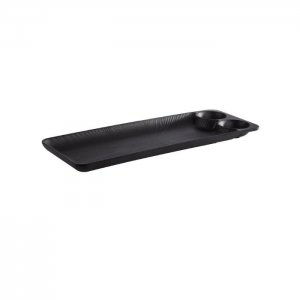 APS Melaminový podnos NERO 41 x 15 cm, černý