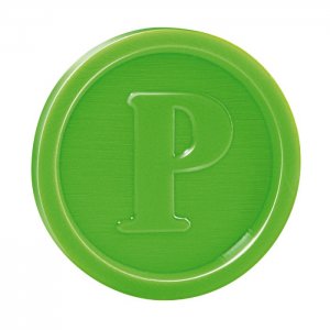 žeton zelený pr. 23mm PS 100 ks