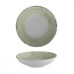 G. Benedikt Polohluboký talíř ISABELLE 26 cm, dekor Green