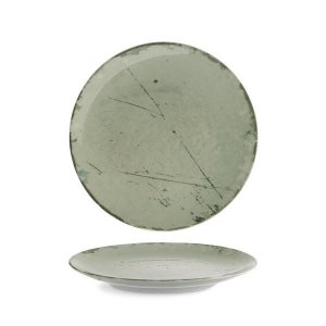 G. Benedikt Mělký talíř coup ISABELLE 27 cm, dekor Stone green