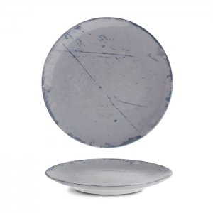 G. Benedikt Mělký talíř coup ISABELLE, 21 cm, dekor Stone blue