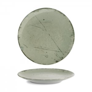 G. Benedikt Mělký talíř coup ISABELLE, 21 cm, dekor Stone green