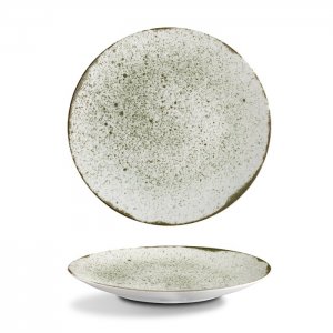 G. Benedikt Mělký talíř coup ISABELLE, 21 cm, dekor Rustic green