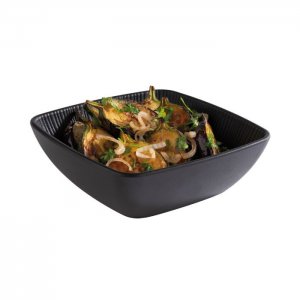 APS Melaminová miska NERO 0,6 l, 16,5 x 16,5 x 5,5 cm, černá