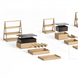 Dřevěný box VALO, GN 1/1, v 4,5 cm APS