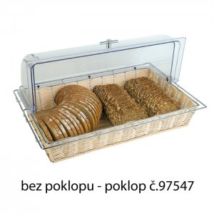 Koš na pečivo 53 x 32,5 x 8 cm polyratanový APS