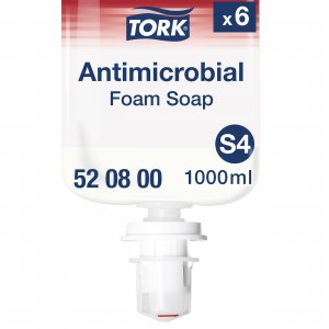 Tork Pěnové mýdlo antimikrobiální S4, 1 l - čiré