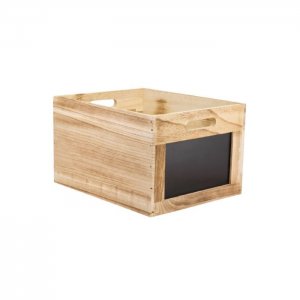Securit Dřevěný box  s popisovacími tabulkami 21 x 35 x 28,3 cm