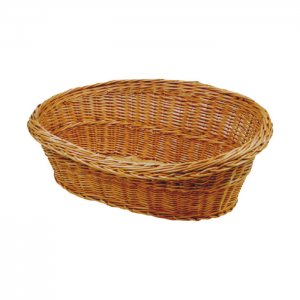 Oválný kosý koš 72 x 46 / 10-20 cm proutěný