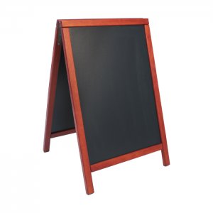 Securit Popisovací tabule nabídková DELUXE DUPLO 85 x 55 cm, barva mahagon