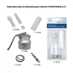 Náhradní píst pro lahve SYMPHONIE a STYLE  č. K513A Kayser