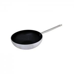 AGNELLI Pánev WOK, rovné dno, ALU + Teflon - 32 cm