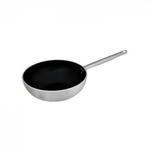 AGNELLI Pánev WOK, rovné dno, ALU + Teflon - 28 cm