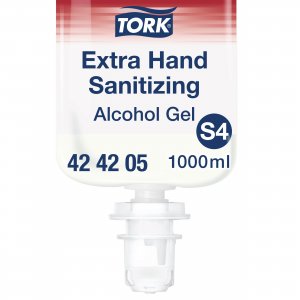 Tork Extra gelový dezinfekční prostředek na ruce s alkoholem  S4, 1 l