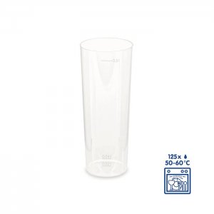 
Vratný plastový kelímek,
objem 300 ml,
cejch na 2 a 4 cl,
balení 10 ks,
materiál polypropylen.
