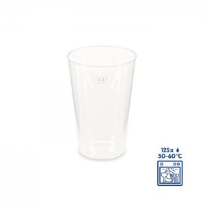 Vratný plastový kelímek 0,4 l, 50 ks