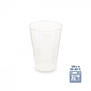 Vratný plastový kelímek "koktejl"  0,3 l, 30 ks