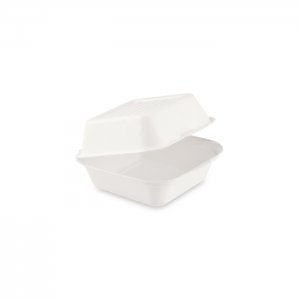 Box na hamburger, BIO cukrová třtina, 152 x 150 x 78 mm / 50 ks