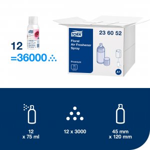 Tork Květinová vůně do osvěžovače vzduchu, náplň A1, květina, 75ml