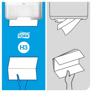 Tork Papírové ručníky Singlefold extra jemné Premium 2-vr., H3, 22,6 x 23 cm, 200 útr., bílé