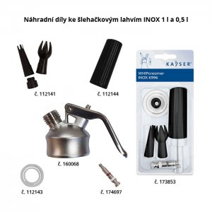 Kayser Šlehačková láhev 1 l INOX celonerezová