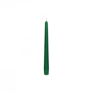 Svíčky 24 cm /10 ks, tm. zelené, kónické