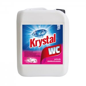 KRYSTAL WC na nerez a keramiku - kyselý, růžový 5 l Krystal