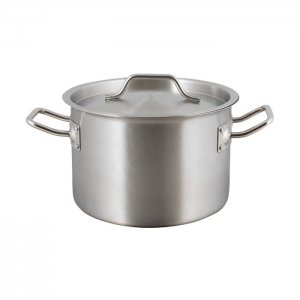 SVING Vysoký nerezový kastrol STANDARD s poklicí 4,4 l , 20 cm