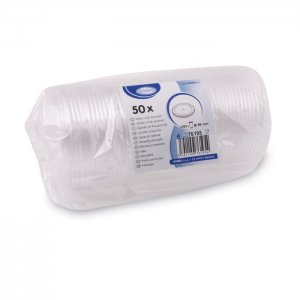 víčko s křížovým otvorem 50ks pro plast kelímky pr.95mm (rPET)
