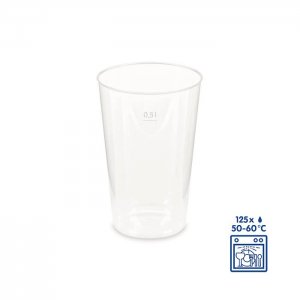 Vratný plastový kelímek 0,5 l,  30 ks