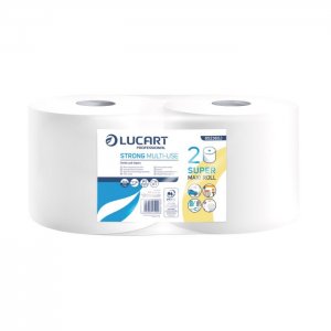 Lucart Professional Papírové utěrky STRONG MULTI-USE, 175 m, 2vr. 760 útr. 22 x 23 cm, bílá celulóza