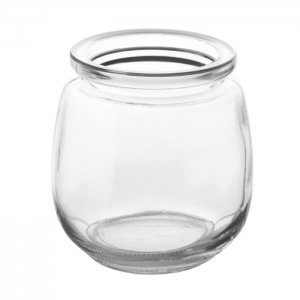 Skleněná dóza, 0,2 l, bez víčka
