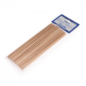špejle 20 cm / 100 ks hrocené dřevěné