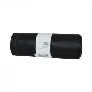 Pytle na odpad 120 l, černé, extra silné, HDPE 45 my, 70 x 110 cm / 25 ks