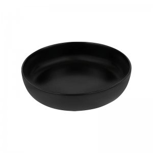 SVING Hluboký talíř FUTURE BLACK 20 cm, černý porcelán