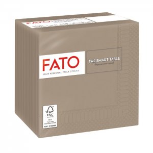 Fato Papírové ubrousky 24 x 24 cm, 2-vr., béžové /Dove-Grey/ 100 ks