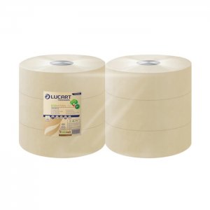 Lucart Professional 
Toaletní papír  JUMBO EcoNatural,
2vrstvý.
návin 350 m,
1458 útržků,
8,9 x 24 cm.
barva hnědá.
