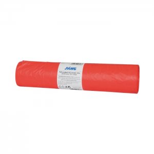 Pytle na odpad 120 l červené 25 ks středně silné / 70 x 110 cm / HDPE 23 my