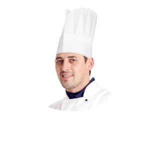 čepice vysoké 24cm/10ks bílé papír HACCP