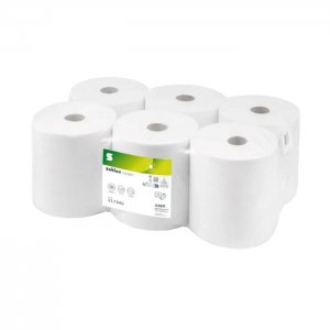 Wepa Professional ručníky pap. v roli 2vr. bílé Comfort bez perforace návin 150 m SYS1