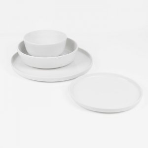 SVING Mělký talíř FUTURE 27 cm, bílý porcelán
