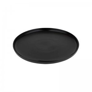 SVING Mělký talíř FUTURE BLACK 27 cm, černý porcelán