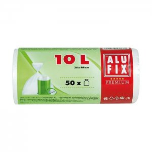 Sáčky na odpadky 10 l, bílé 50 ks.