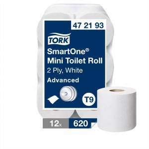 Tork Toaletní papír SmartOne MINI 2vrstvý, návin 111 m, bílý.