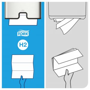 Tork Papírové ručníky  Tork Xpress Multifold Premium 2vrstvé H2, 170 útržků, 21,2 x 32 cm.